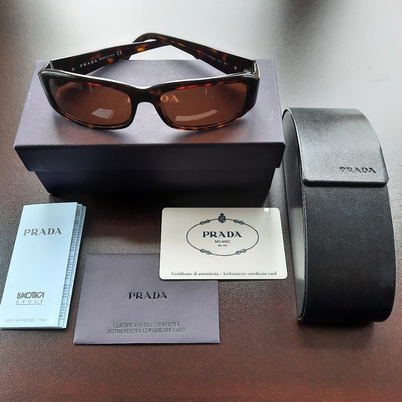 AUTHENTIC Prada Sunglasses Tortoise 100% UVA / UVB Protection - Picture 2 of 9